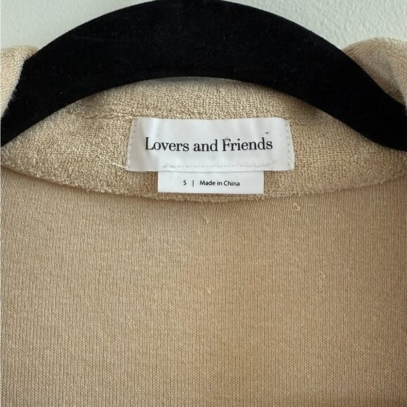 Lovers + Friends Kaia Cream Terry Cloth Button Front Top - Picture 6 of 9